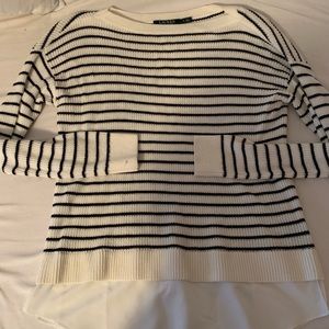 Ralph Lauren Black and White Sweater